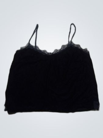Black Lace Trim Camisole