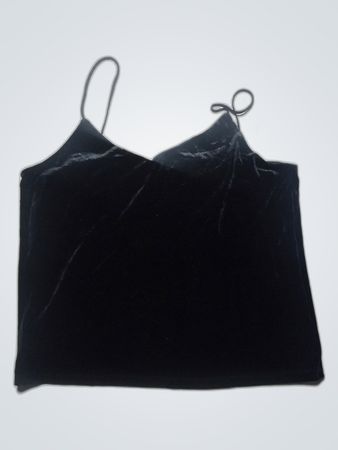 H&M Black Velvet Top