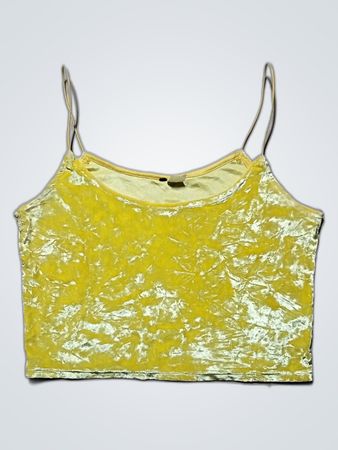 Yellow Velour Top