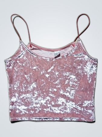Pink Velvet Tank Top