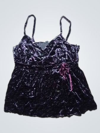 Black Velvet Cami Top