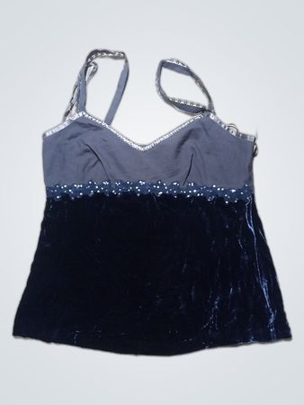 Black Velvet Tank Top