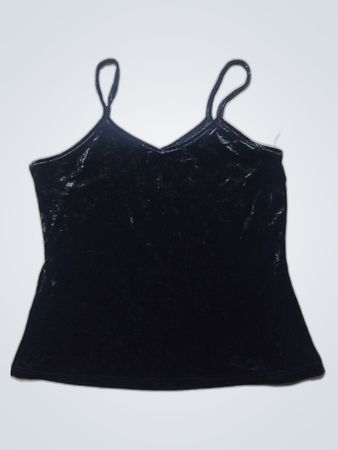 Black Velvet Tank Top