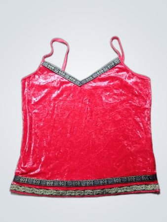 Pink Velvet Top