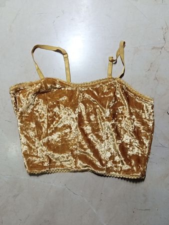 Gold Velvet Bra