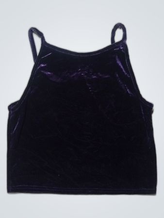 Purple Velvet Tank Top