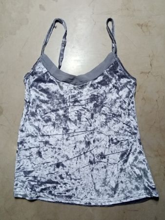 Grey Tie-Dye Bra Top