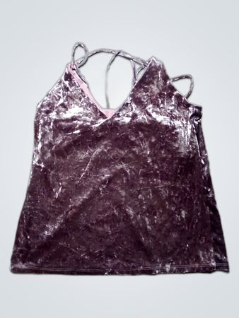 River Island Pink Velvet Top