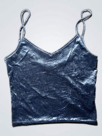 Bershka Metallic Top