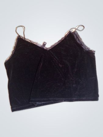 Black Velvet Cami Top