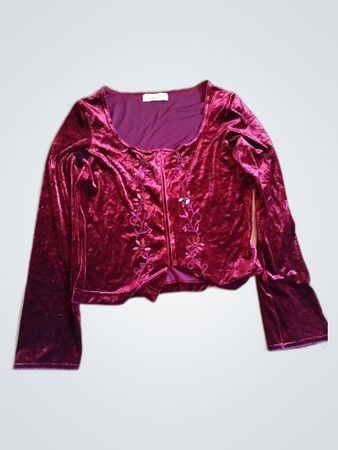 River Island Velvet Top