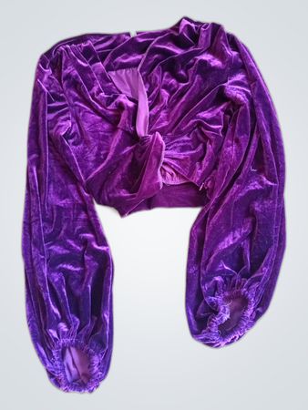 Purple Velvet Scarf
