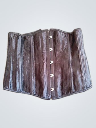 Corpetto in satin nero