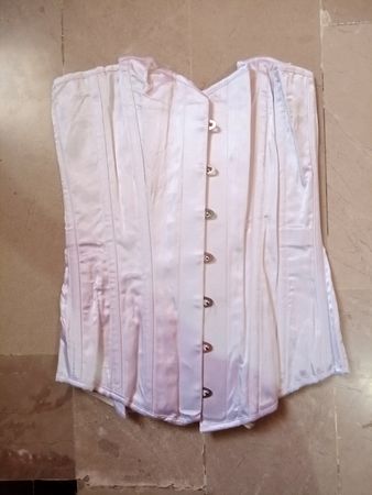White Satin Corset