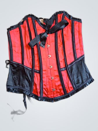 Red and Black Corset