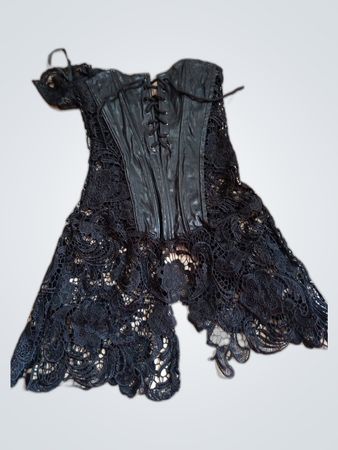 Black Lace Corset Dress