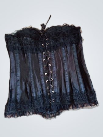 Black Lace Corset Top