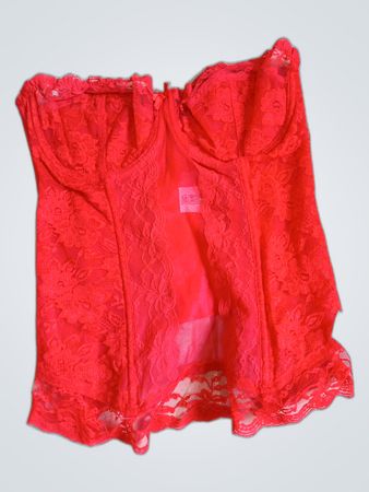 Red Lace Bustier