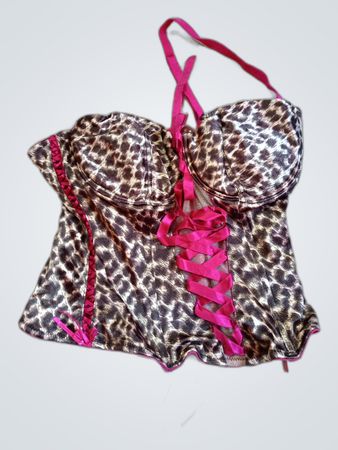 Leopard Print Corset Top