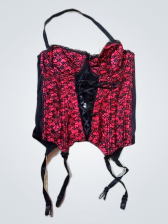 Sunburst Red Lace Corset
