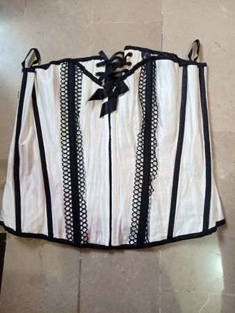 Ann Summers White and Black Corset