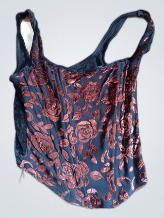 Marks & Spencer St Michael Black Floral Tank Top