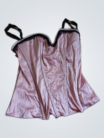 Pink Satin Corset