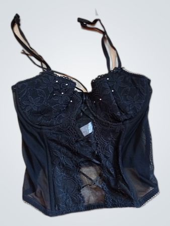 Agent Provocateur Black Lace Bustier