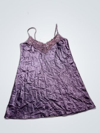Purple Satin Night Dress