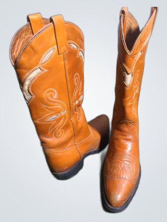 Eastland Tan Leather Cowboy Boots