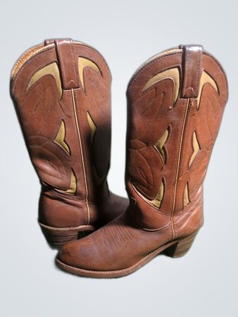 Brown Leather Cowboy Boots