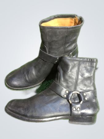 Black Leather Ankle Boots