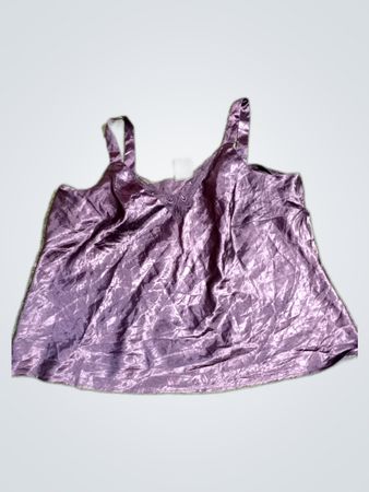 Purple Silk Camisole Top