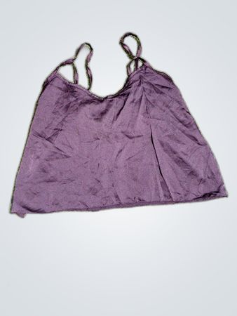 I Saw It First Black Satin Camisole Top