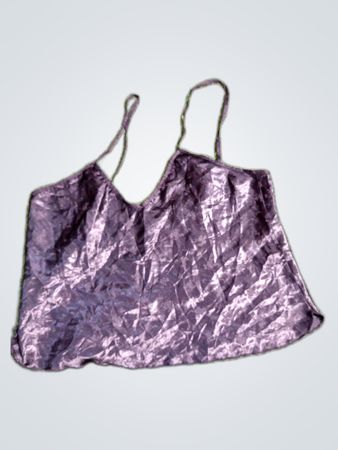 Purple Satin Camisole Top