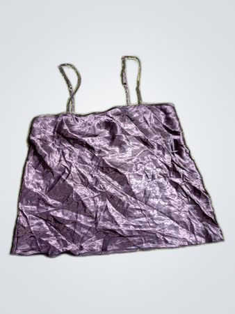 Candida Black Satin Cropped Camisole