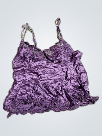 Lascana Purple Lace Trim Camisole