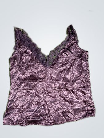 Black Lace Trim Camisole Top