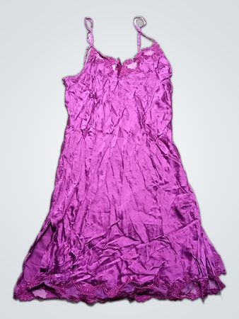 La Senza Purple Lace Trim Slip Dress
