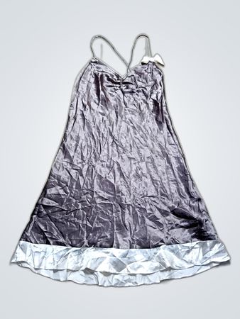 La Senza Silver Satin Slip Dress