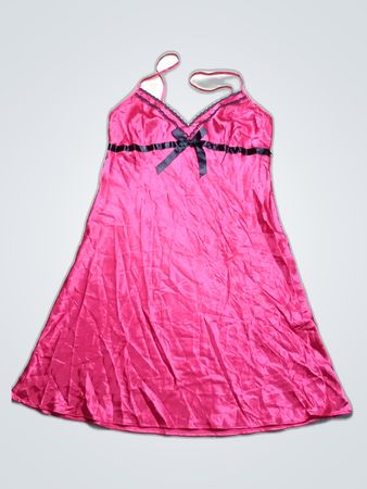 Pink Satin Slip Dress
