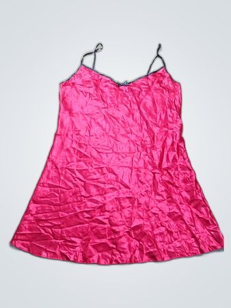 Pink Satin Chemise