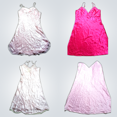 Y2K Pink Slip Dresses