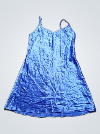 La Senza Blue Satin Slip Dress