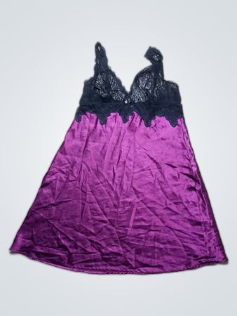 Boux Avenue Purple Lace Slip Dress