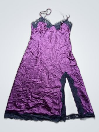 Marks & Spencer Purple Satin Slip Dress