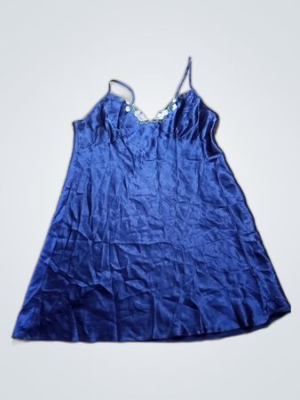 Debenhams Blue Satin Slip Dress