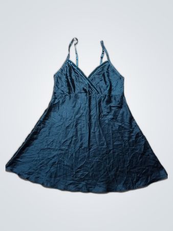 Marks & Spencer Teal Satin Slip Dress