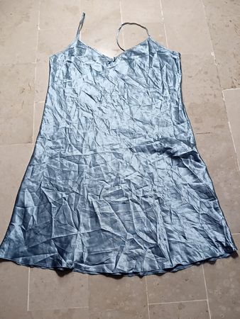 Secrets Silver Slip Dress
