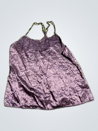 Avenue Collection Black Satin Camisole
